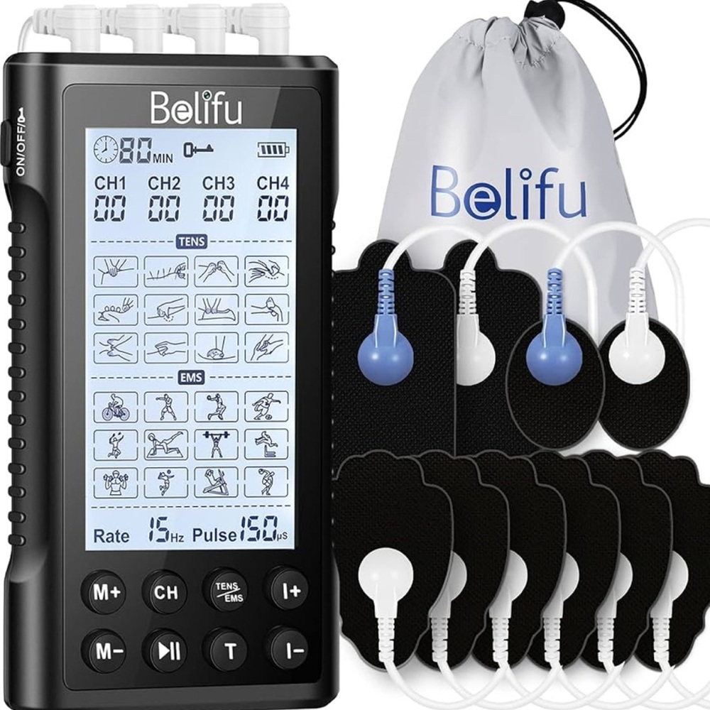 Belifu TENS Unit Muscle Stimulator and Electrode Gel